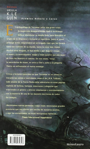 Historias De Terramar Ii, De Ursula K. Le Guin., Vol. 0. Editorial Minotauro, Tapa Dura En Español, 2012