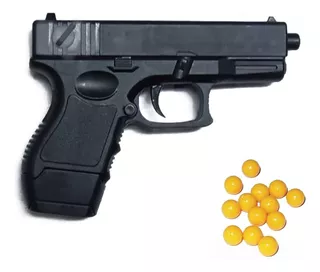 Pistola Vigor Glock Calibre 45 Plástico Balines C/ Munición