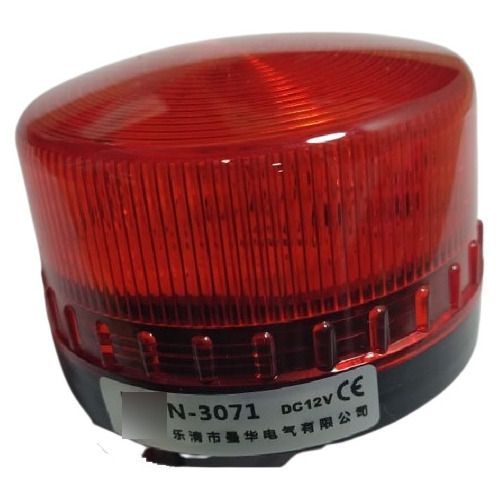 Led Estroboscópico Advertencia Alerta Alarma 12v Rojo X 3pcs