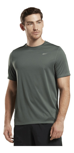 Playera Reebok Correr Graphic Hombre Verde