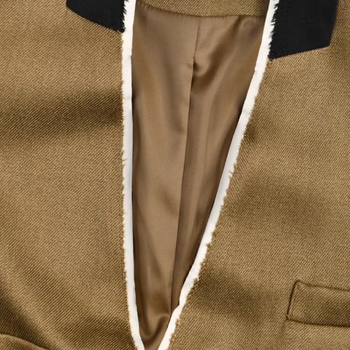 Abrigo Casual Largo Con Cuello En V De Estilo Coreano Para M