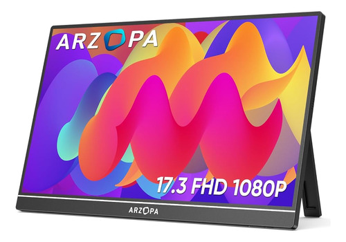 Arzopa Monitor Portátil 17.3 Pulgadas, 1080p Fhd Hdr Ips Kic