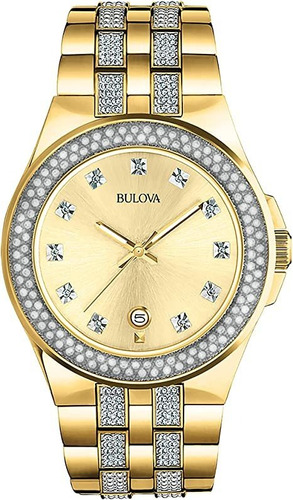 Bulova Reloj Para Hombre, Tono Dorado, Cronógrafo,