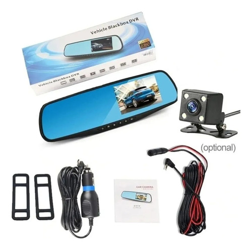Espejo Retrovisor + Camara Frontal Y Camara Retroceso Hd