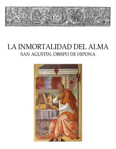 Libro: La Inmortalidad Del Alma (spanish Edition)