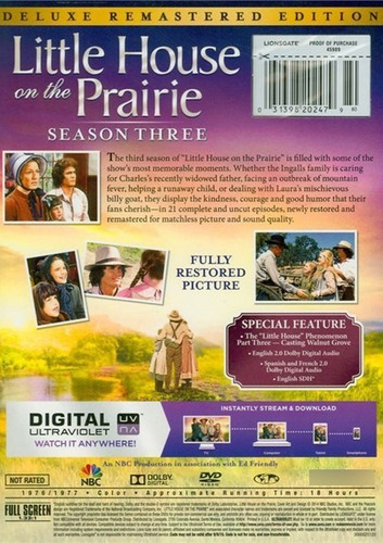 Imagen 2 de 3 de Dvd Little House On The Prairie / Familia Ingalls Temp 3