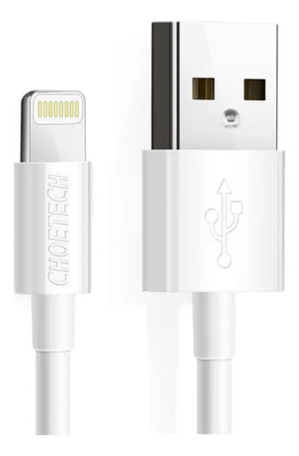 Cable Choetech Usb A Tipo Lightning Blanco