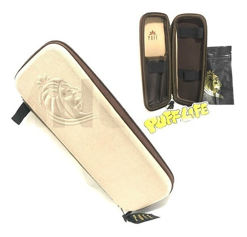 Case Bag Puff Life Slim P/ Dichavador Isqueiro Seda Bolador