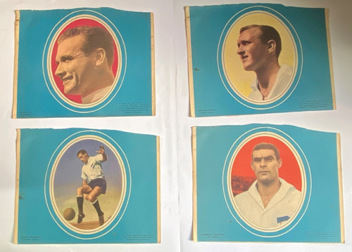 11 Láminas Jugadores Nacional Fútbol Uruguay 1950 Lote Ez4c