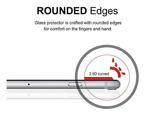 Mica Protectora Vidrio Templado Para iPhone 8 7 Protege 2 Rt