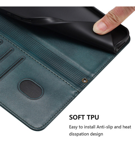 Funda De Piel Tipo Cartera Con Ranura Para Tarjetas Huawei Mate 70 Pro Plus