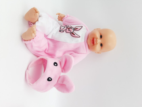 Bebe Guagua Happy Baby Conejitas Rien A Carcajadas 40cm Apx