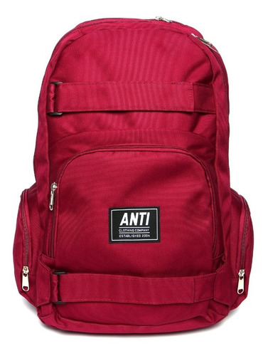 Mochila Skate Porta Patineta - Tabla  / Antifashion Red