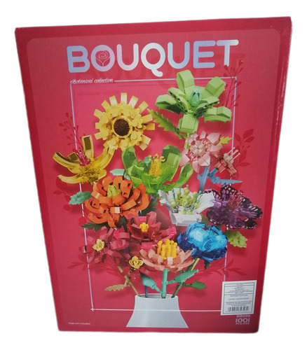 Bloques Para Armar 12 Flores Diferentes En 1. Set Bouquet