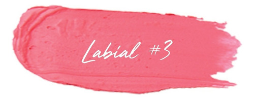 Labial Mate #3 Coral - Larga Duración Dulce Carola Color Rosa