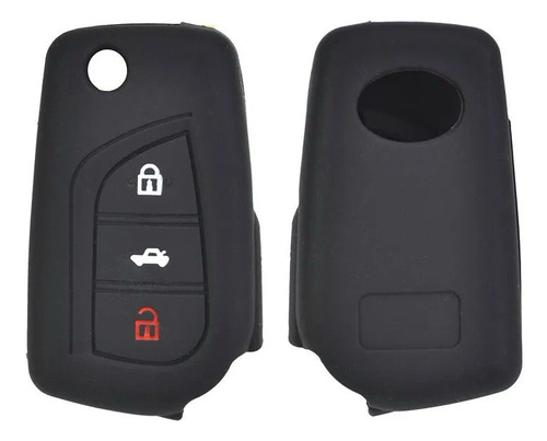 Funda / Protector / Cobertor De Llave Flip Toyota 3 Botones