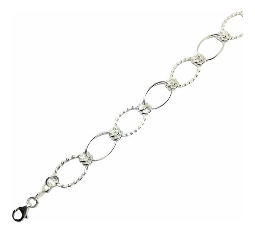 Imagen 3 de 7 de Pulsera De Plata 925 Para Mujer (arg60036)
