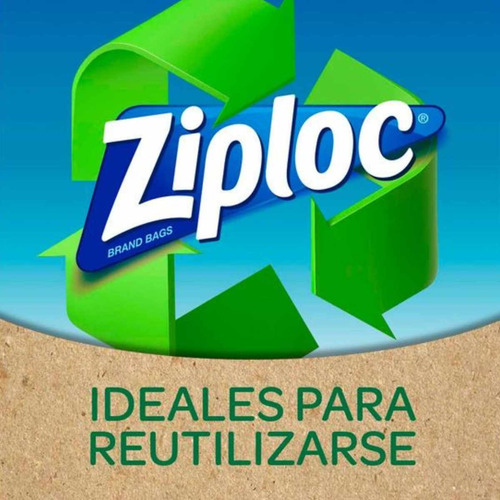 Ziploc Bolsas Para Conservar Combo 20 Grandes + 24 Medianas