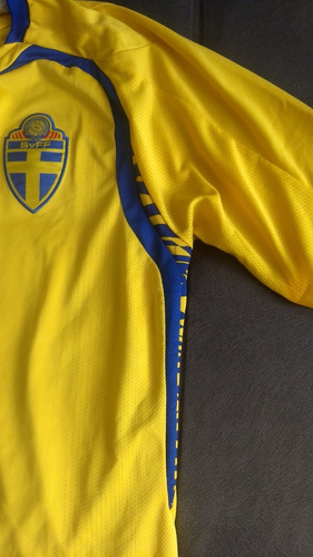 Camisa Oficial Seleção Suécia Eurocopa Com Patches Oficiais