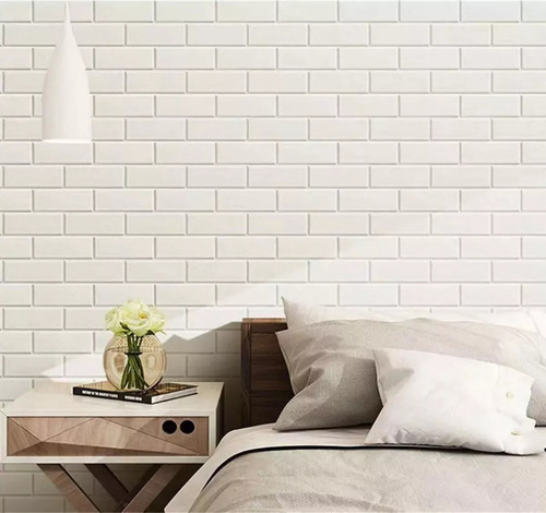 15x Laminas Autoadhesivas Decomural 3d Ladrillo Pared 70x77