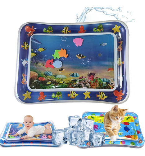 Cojín De Agua Inflable Bebé, Alfombrilla De Agua Tummy Time