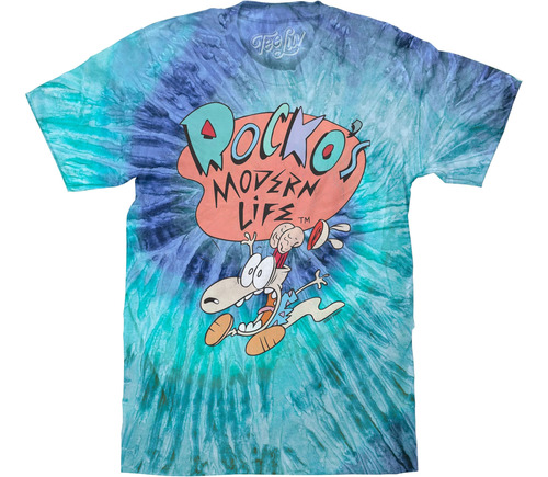 Tee Luv Polera Para Hombre Faded Rockos Modern Life Tie Dy