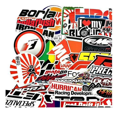 300 Adhesivos Trend Jdm Pvc Impermeable Pegatinas