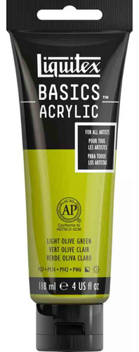 Tinta Acrílica Liquitex Basics 218 Light Olive Green 118ml