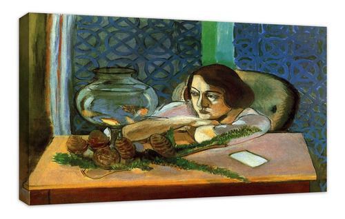 Cuadro Canvas Decorativos Mujer Ante Acuario Henri Matisse