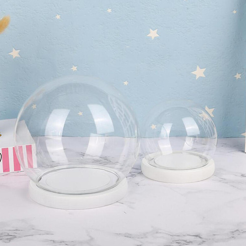 Contenedor De Cúpula De Vidrio Transparente Diámetro 20cm