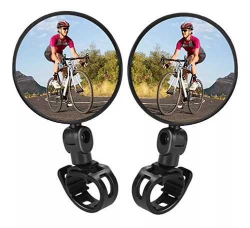 Espejo Retrovisor Bicicleta Rockbros Ajustable 360° Pack X2