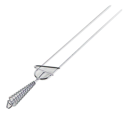 Pinche Achura Doble Cromado Asado 55 Cm