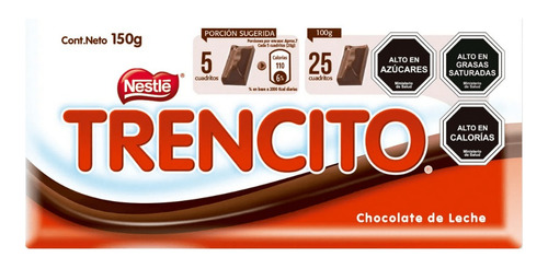 Chocolate De Leche Trencito® Barra 150g