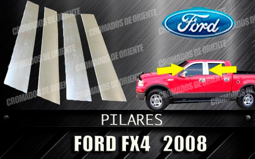 Pillar Cromado Ford Fx4