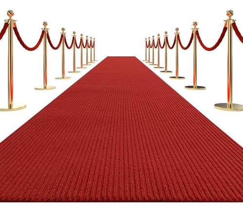 Hombys Alfombra Roja De 450 Gsm Para Eventos, Extra Gruesa