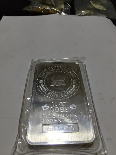 Lingote 10 Onza Plata Ley 999 (Usado)