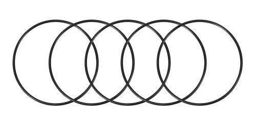 Uxcell Juntas Toricas De Caucho De Nitrilo 5.315 In Od 5.0