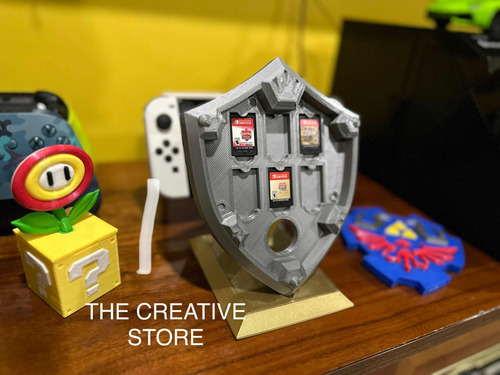 Escudo Hyliano - Zelda - Portajuegos / Nintendo Switch.