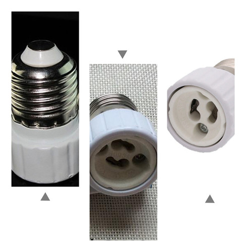 Z Bombilla Led E27 Gu10, Adaptador Y Conector Convertidor,