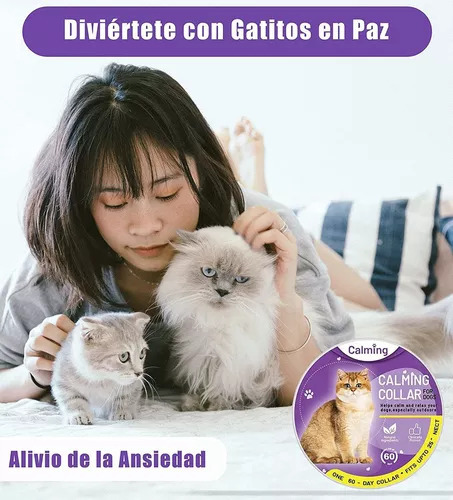 Coleiras Anti-stress Zyy Para Gatos, 3 Unidades De Feromônio