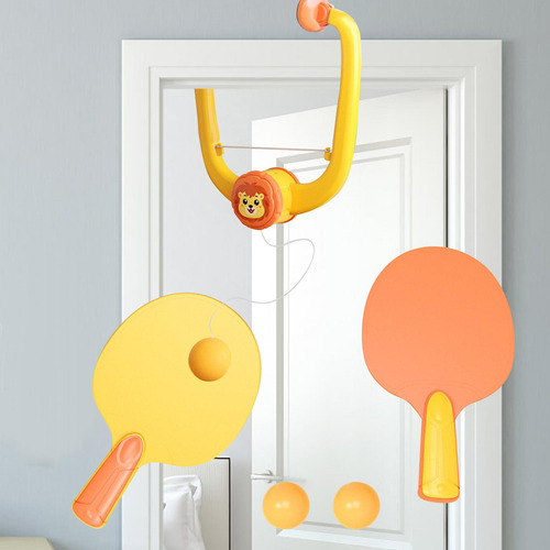 Paletas De Tenis De Mesa Colgantes Y Pelotas De Pong Naranja