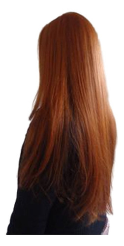 Imagem 2 de 7 de Cabelo Bio Orgânico Liso Ruivo Acobreado 68 Cm/150g Tictac