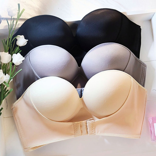 Brasier Push Up Strapless Sin Tirantes Invisible Bra Cómodo