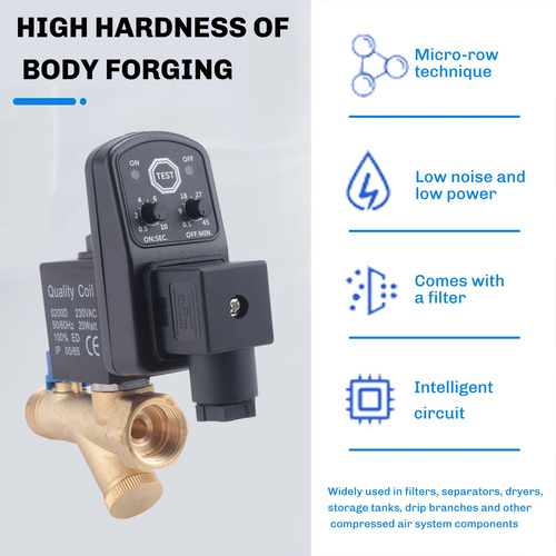 Compresor De Aire Ac 220 V 1/2 Pulgada Con Temporizador Elec