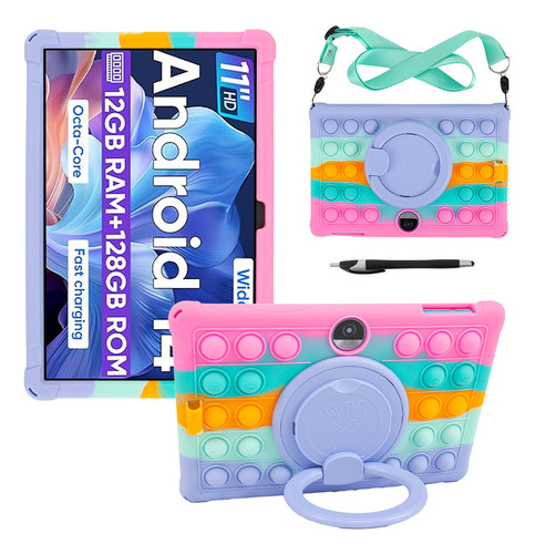 Funda Con Soporte De Silicona Suave Para Tableta Para Ni?os