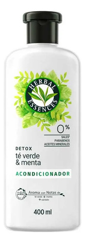 2 Shampoo Herbal Essences Detox Té Verde & Menta 400ml
