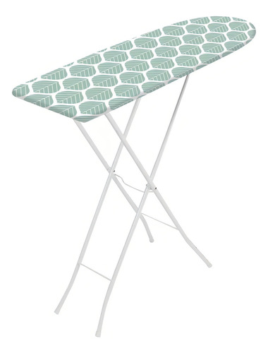 Tabla De Planchar Básica Hojas 106x30 Cm Color Verde