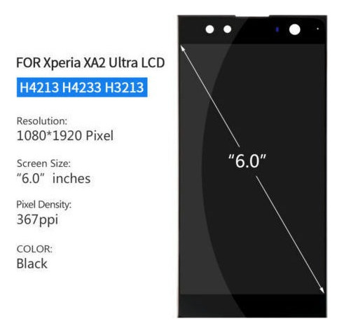 Pantalla Lcd Para Sony Xperia Xa2 Ultra H4223 H3223