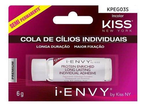 Kiss I Envy Clear03 Adhesivo Individual Para Pestañas 0.21 O