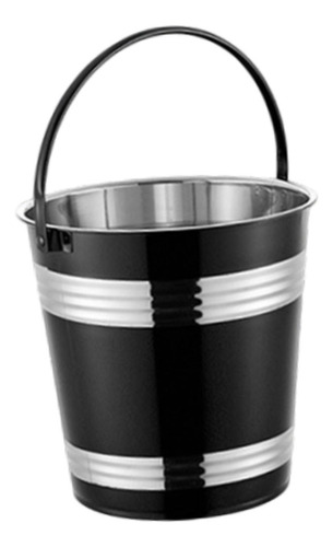Cubo De Hielo Cubo De Servir Cubo De Hielo Portátil Negro